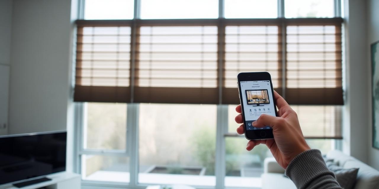 Motorized shades being controlled by smartphone app