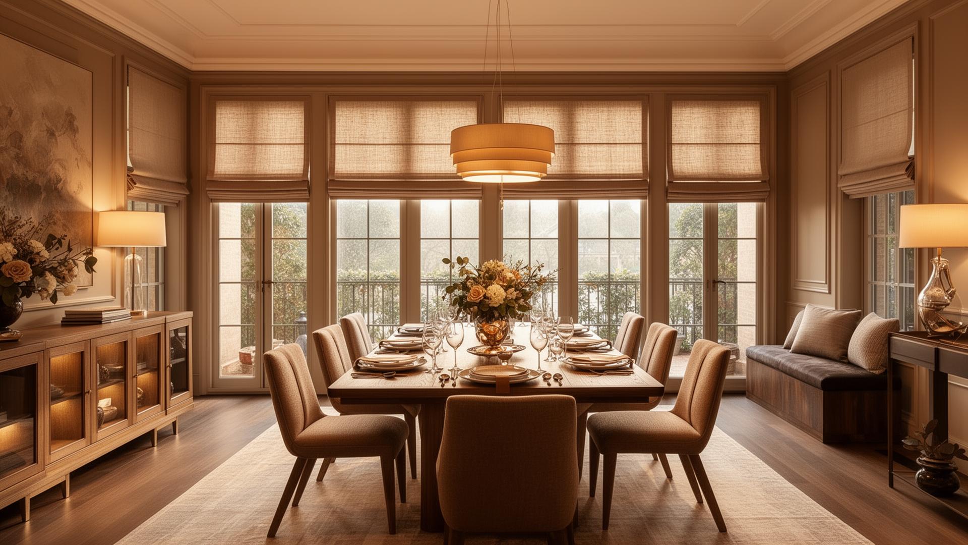 Elegant Window Treatments for Dining Rooms